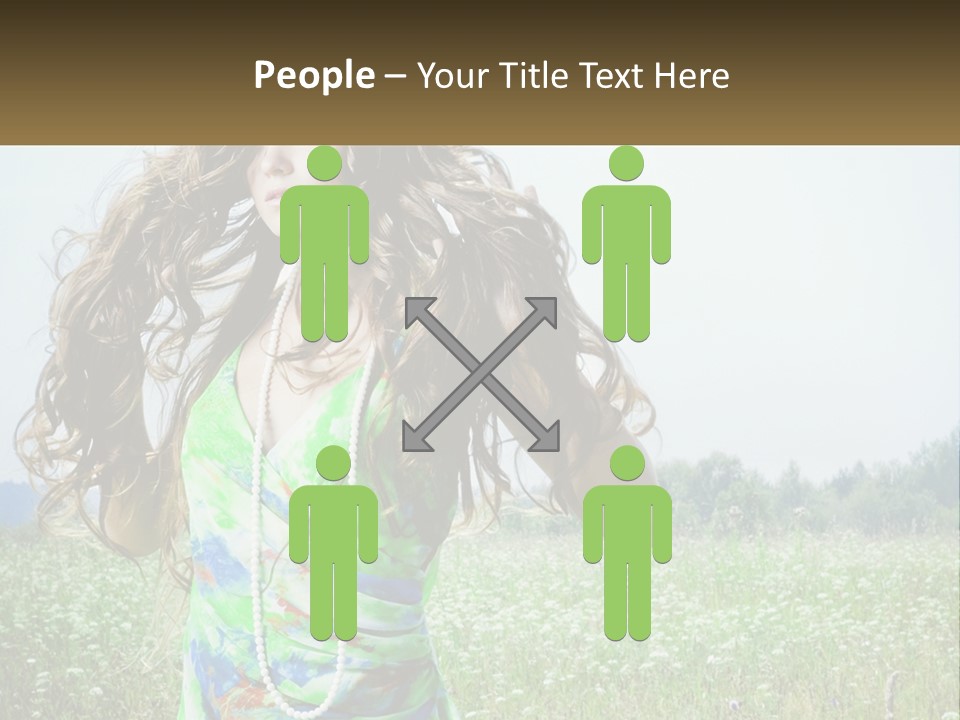 Water Elderly Wave PowerPoint Template