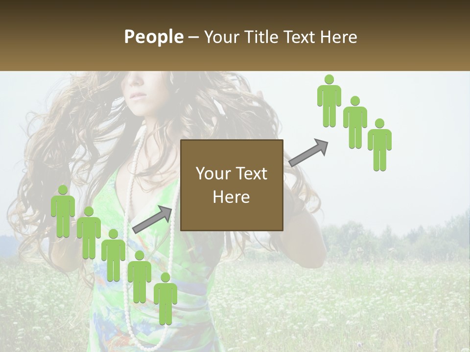 Water Elderly Wave PowerPoint Template