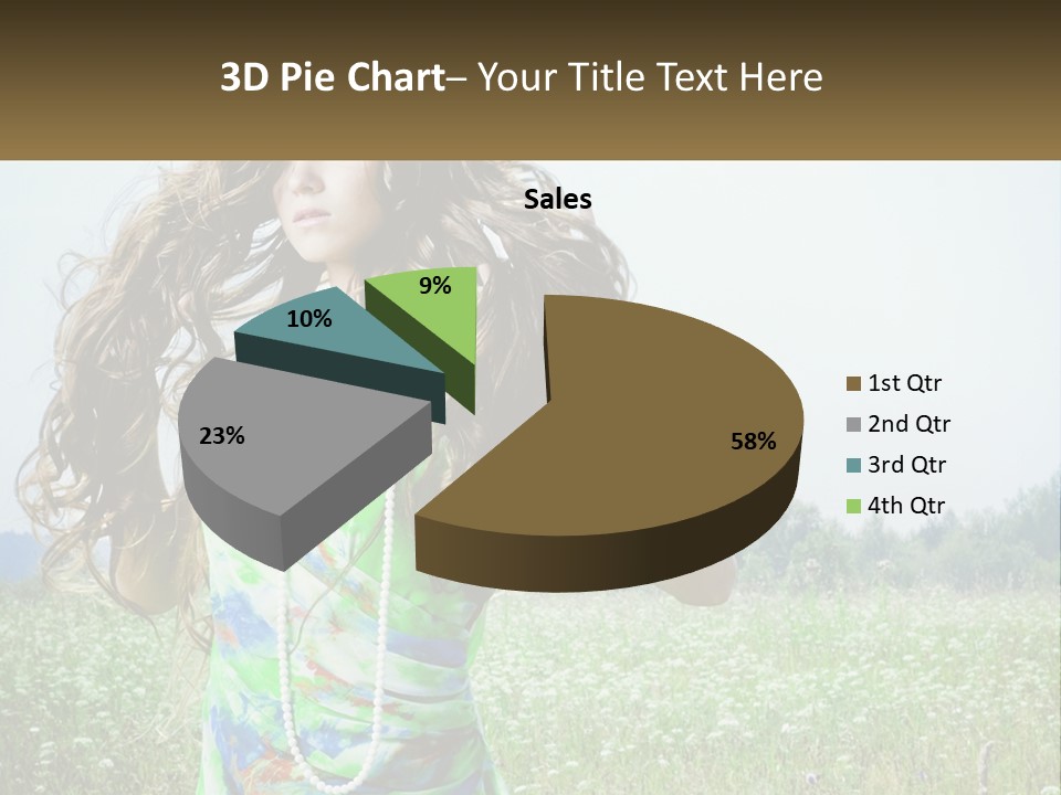 Water Elderly Wave PowerPoint Template