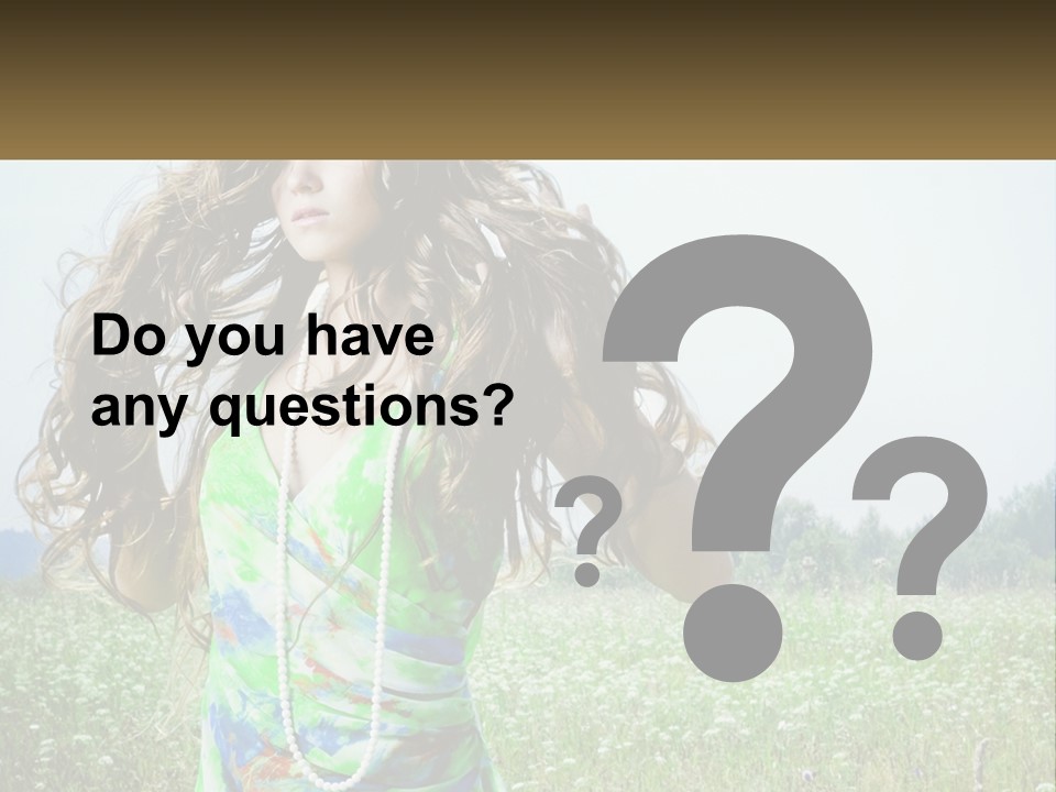 Water Elderly Wave PowerPoint Template