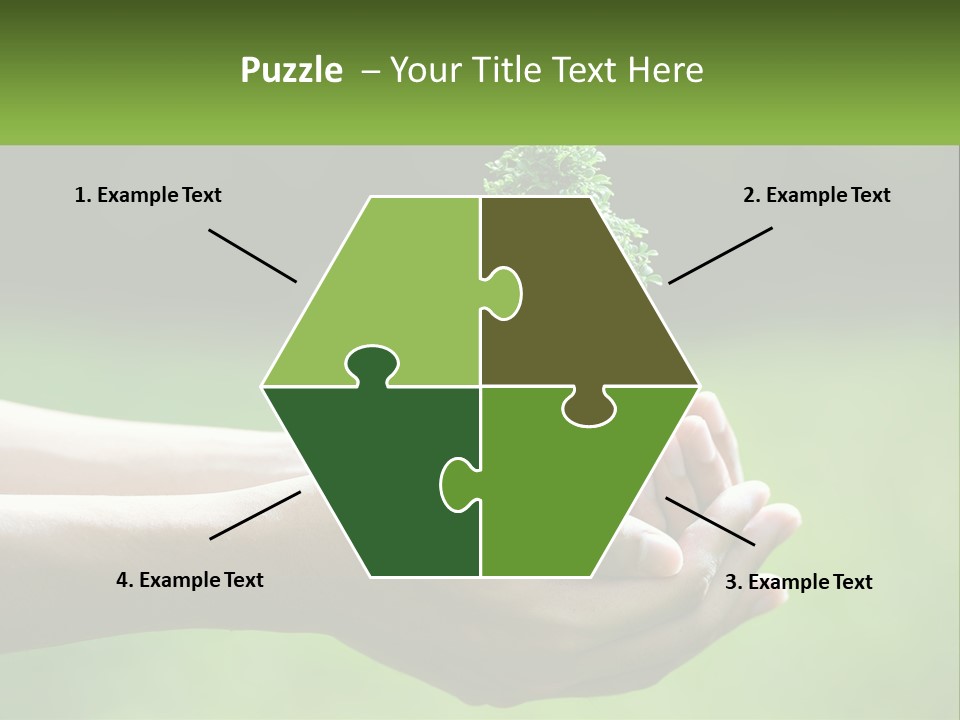 Portrait Peaceful Retired PowerPoint Template