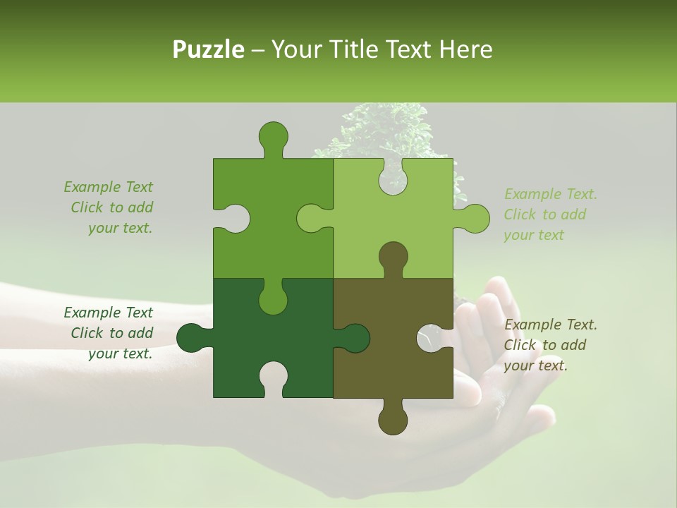 Portrait Peaceful Retired PowerPoint Template