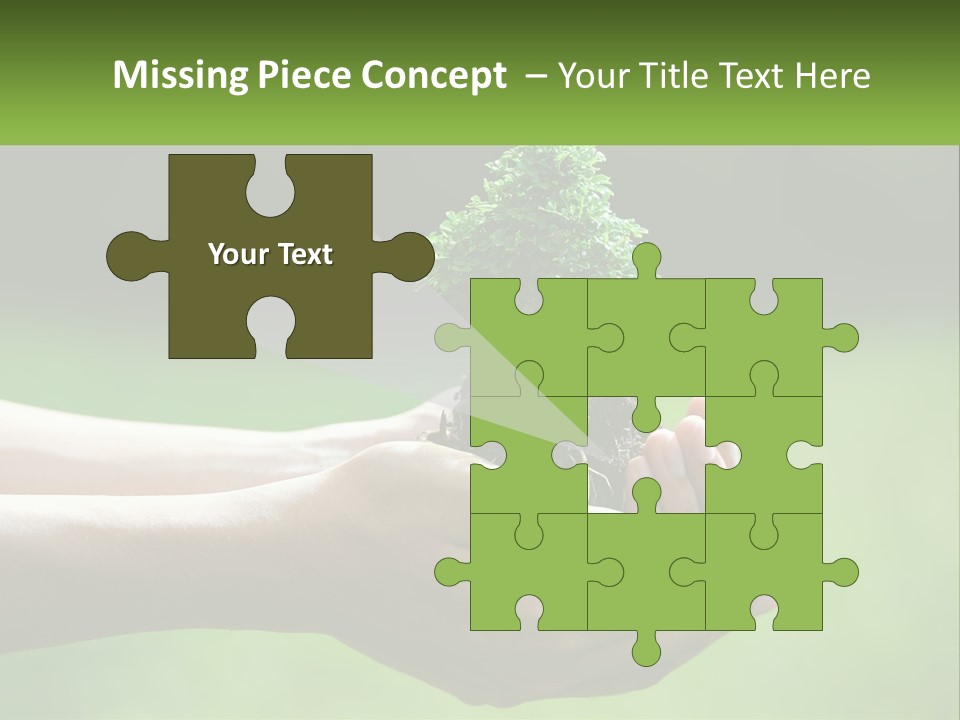 Portrait Peaceful Retired PowerPoint Template