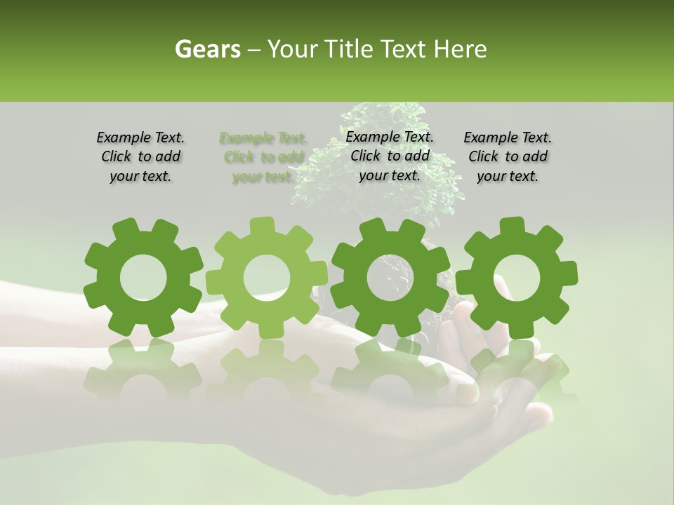 Portrait Peaceful Retired PowerPoint Template