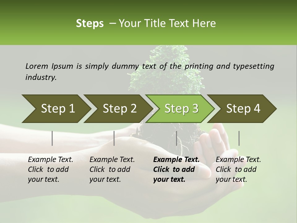 Portrait Peaceful Retired PowerPoint Template