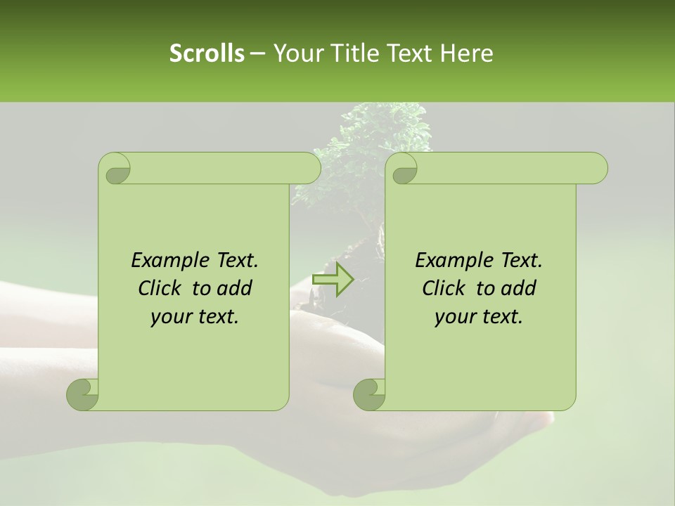 Portrait Peaceful Retired PowerPoint Template