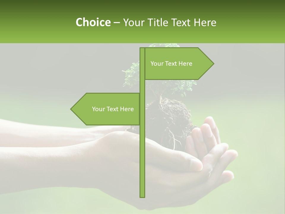 Portrait Peaceful Retired PowerPoint Template