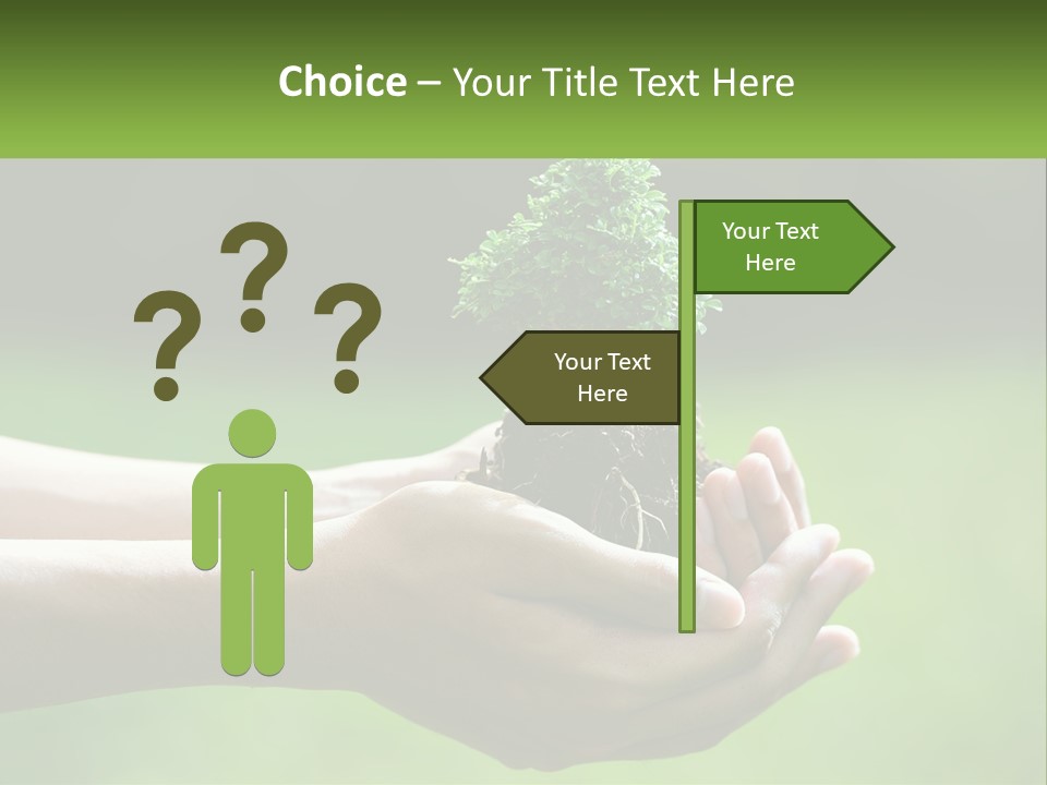 Portrait Peaceful Retired PowerPoint Template