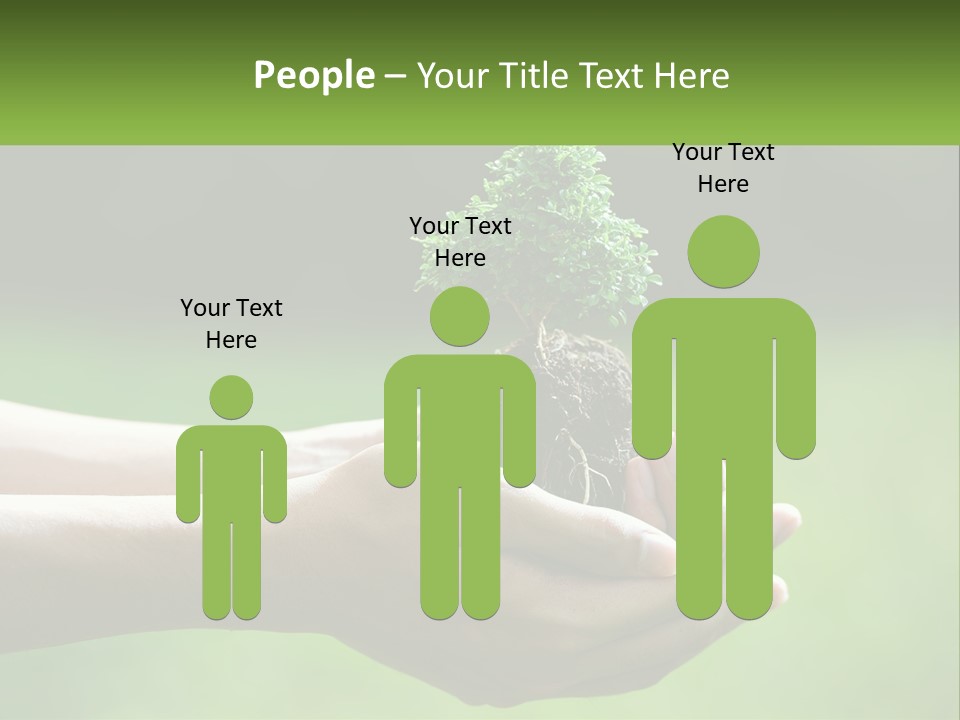 Portrait Peaceful Retired PowerPoint Template