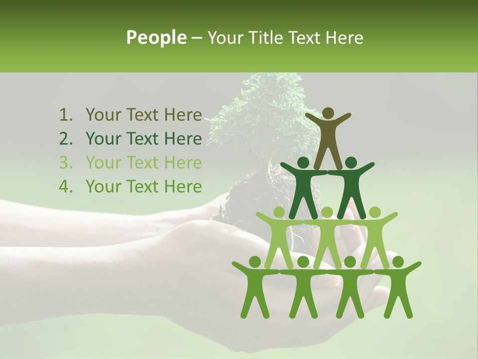 Portrait Peaceful Retired PowerPoint Template