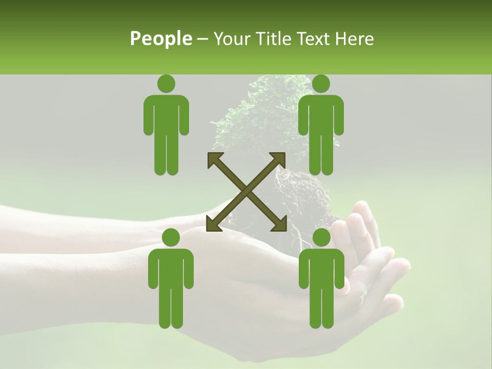 Portrait Peaceful Retired PowerPoint Template