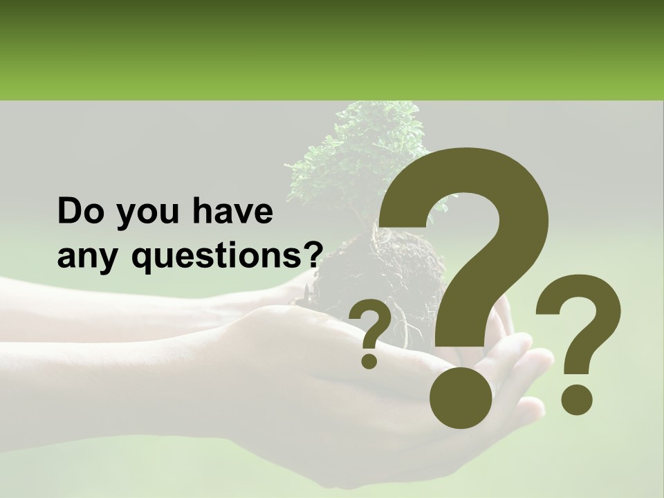 Portrait Peaceful Retired PowerPoint Template