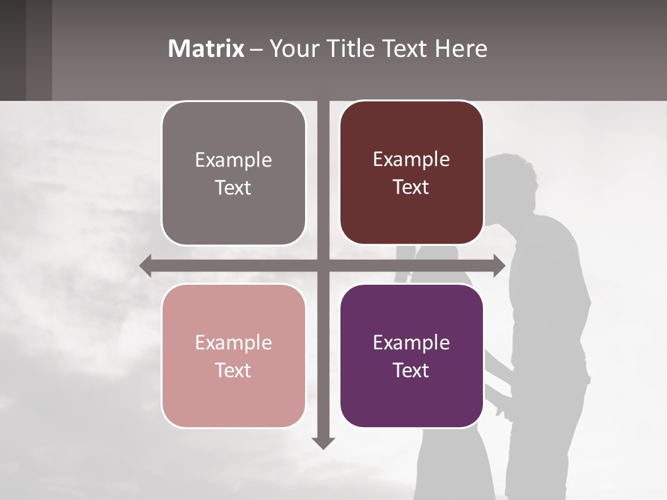 Life Portrait Sand PowerPoint Template