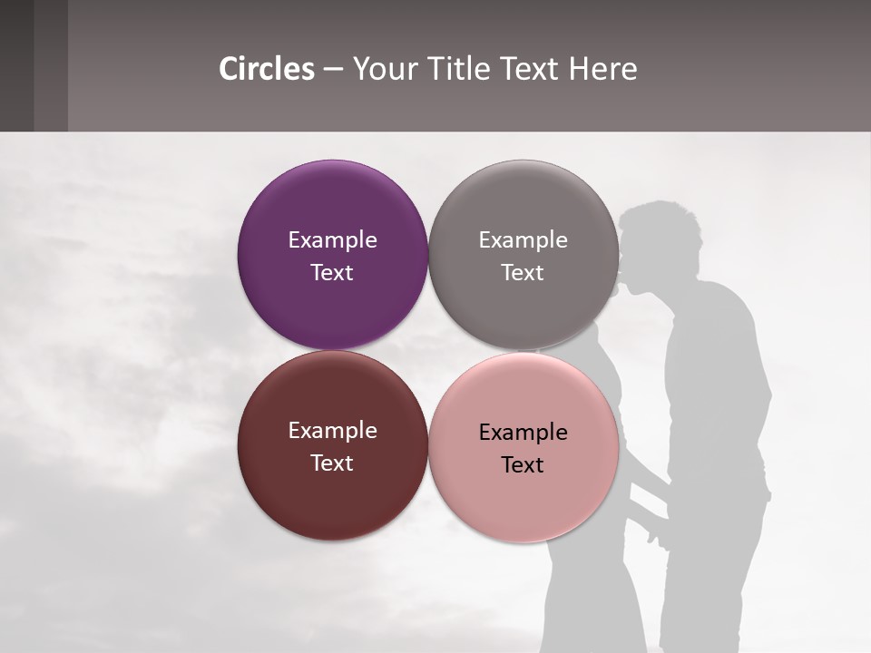 Life Portrait Sand PowerPoint Template