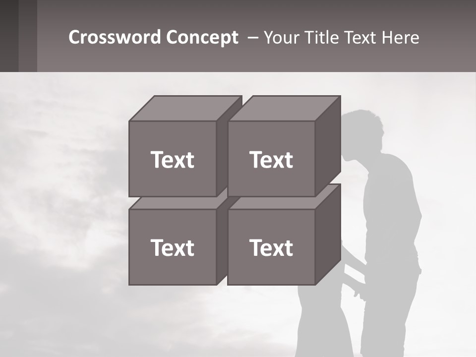 Life Portrait Sand PowerPoint Template