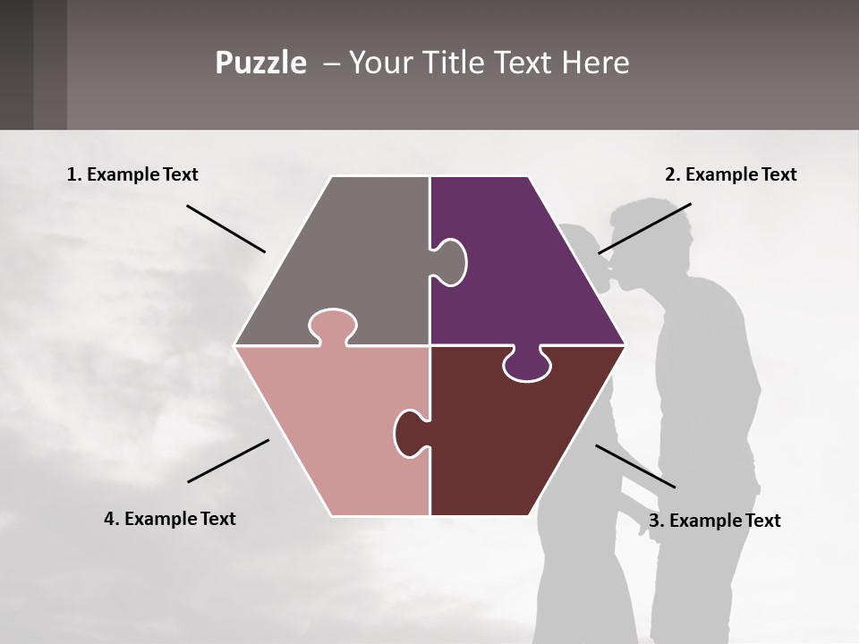 Life Portrait Sand PowerPoint Template