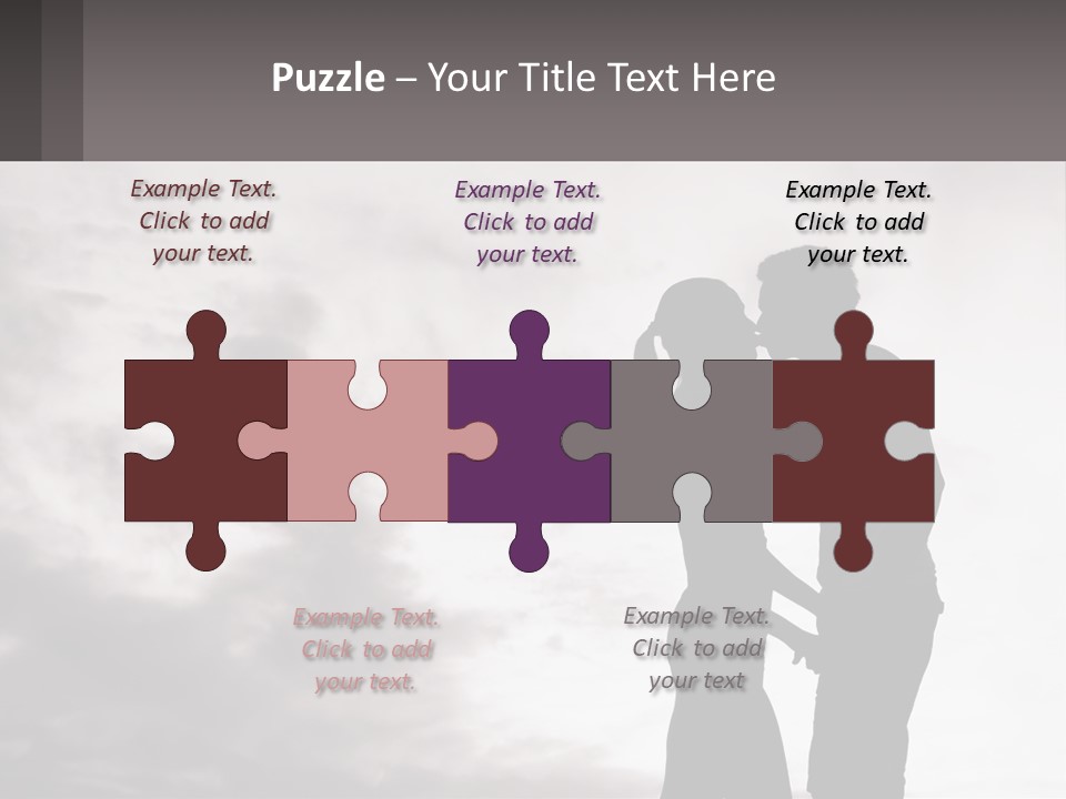 Life Portrait Sand PowerPoint Template