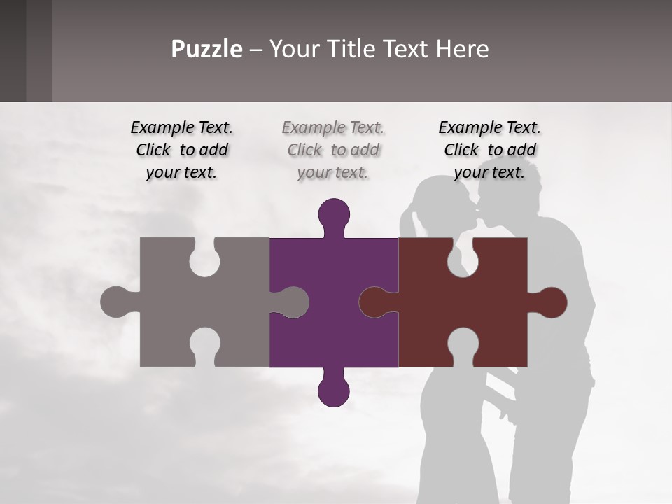 Life Portrait Sand PowerPoint Template