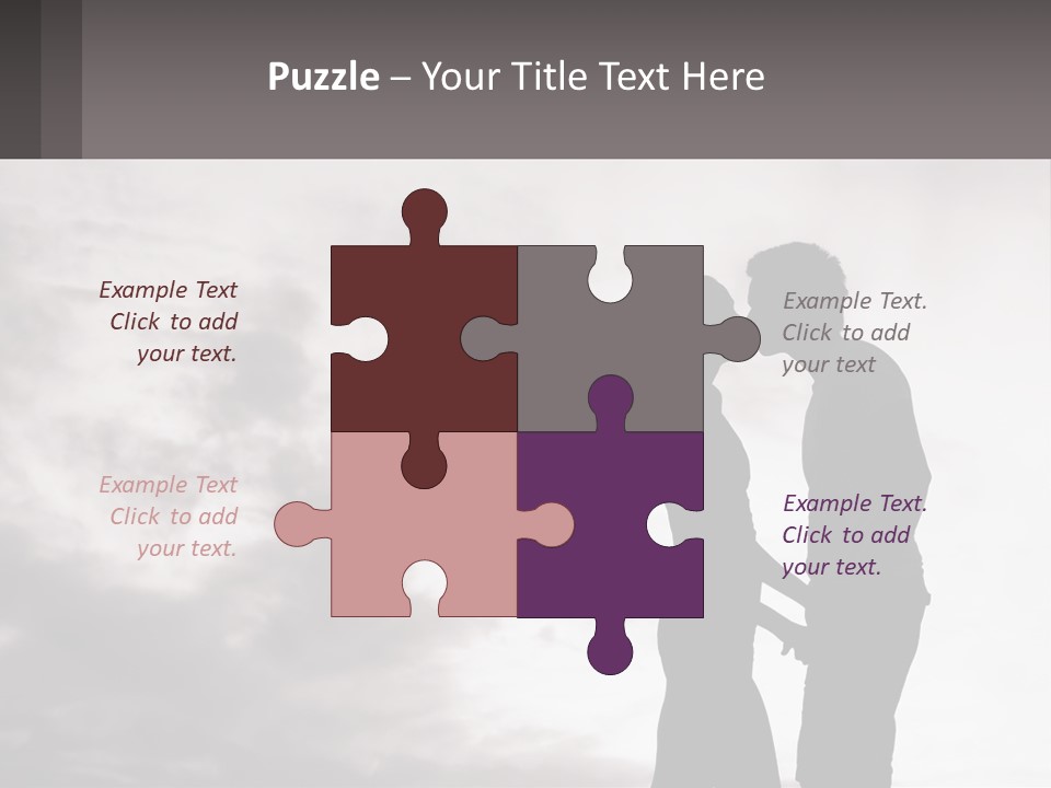 Life Portrait Sand PowerPoint Template