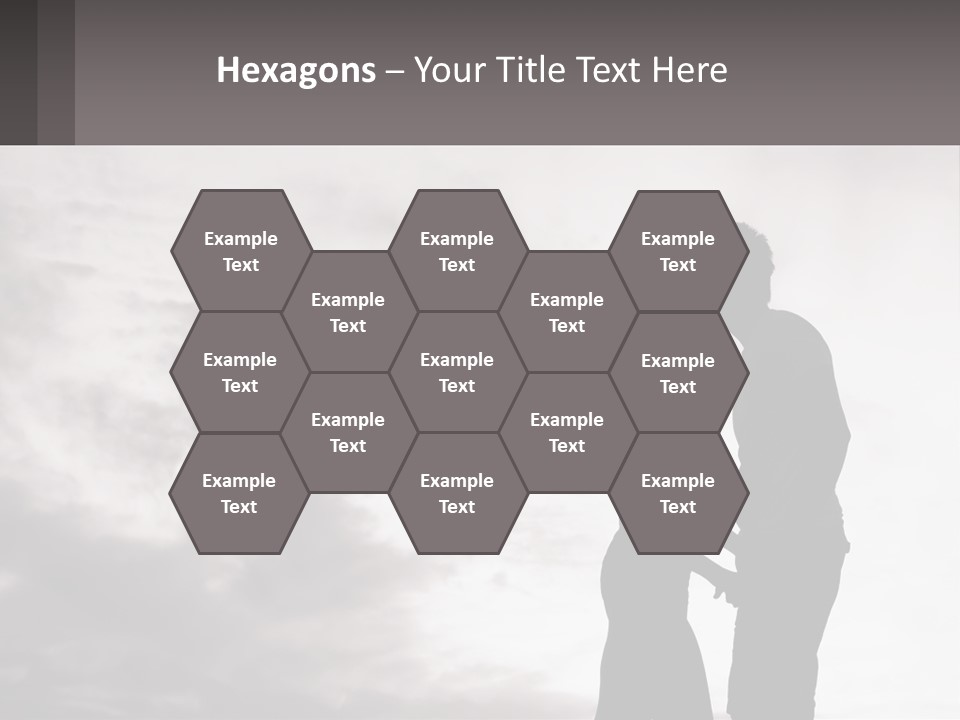 Life Portrait Sand PowerPoint Template