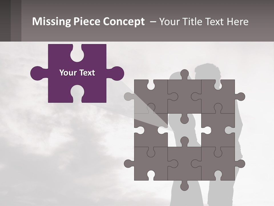 Life Portrait Sand PowerPoint Template