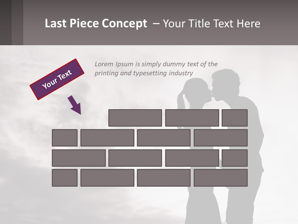 Life Portrait Sand PowerPoint Template