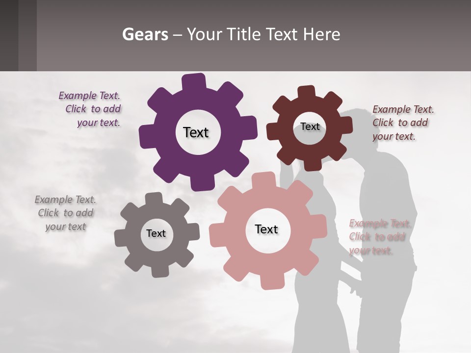 Life Portrait Sand PowerPoint Template