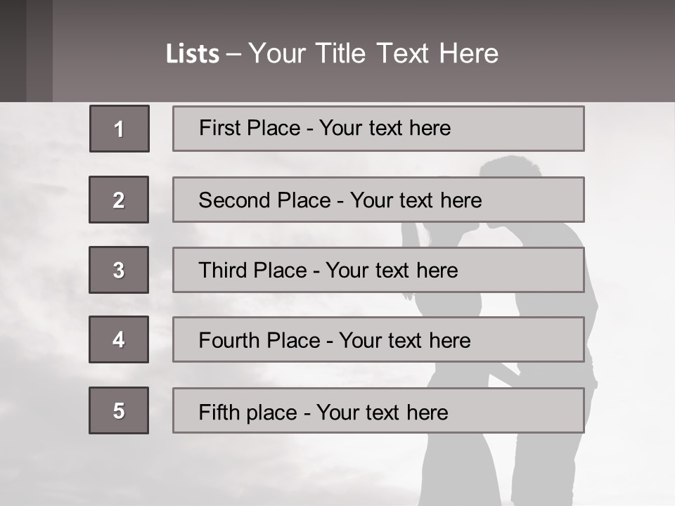 Life Portrait Sand PowerPoint Template