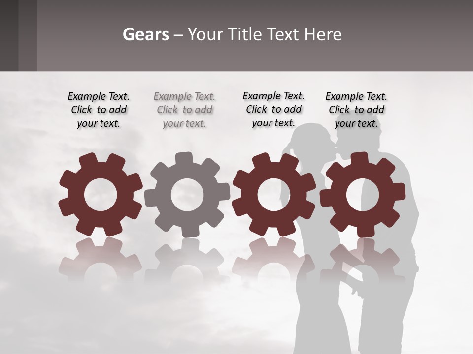 Life Portrait Sand PowerPoint Template