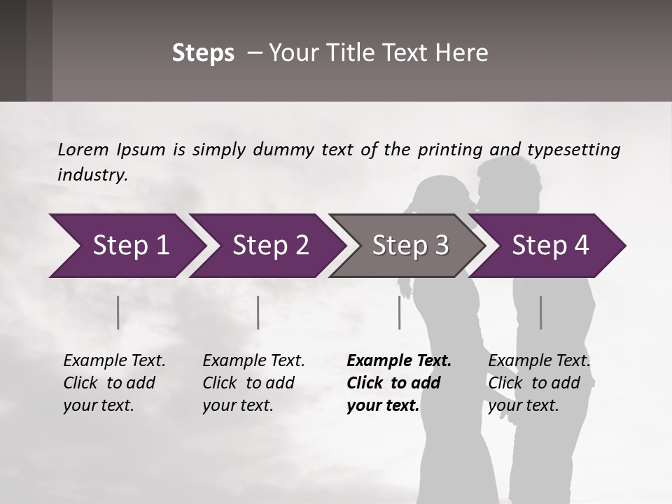 Life Portrait Sand PowerPoint Template