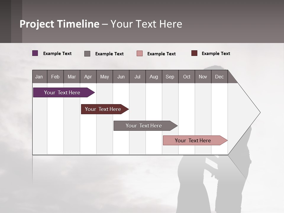 Life Portrait Sand PowerPoint Template