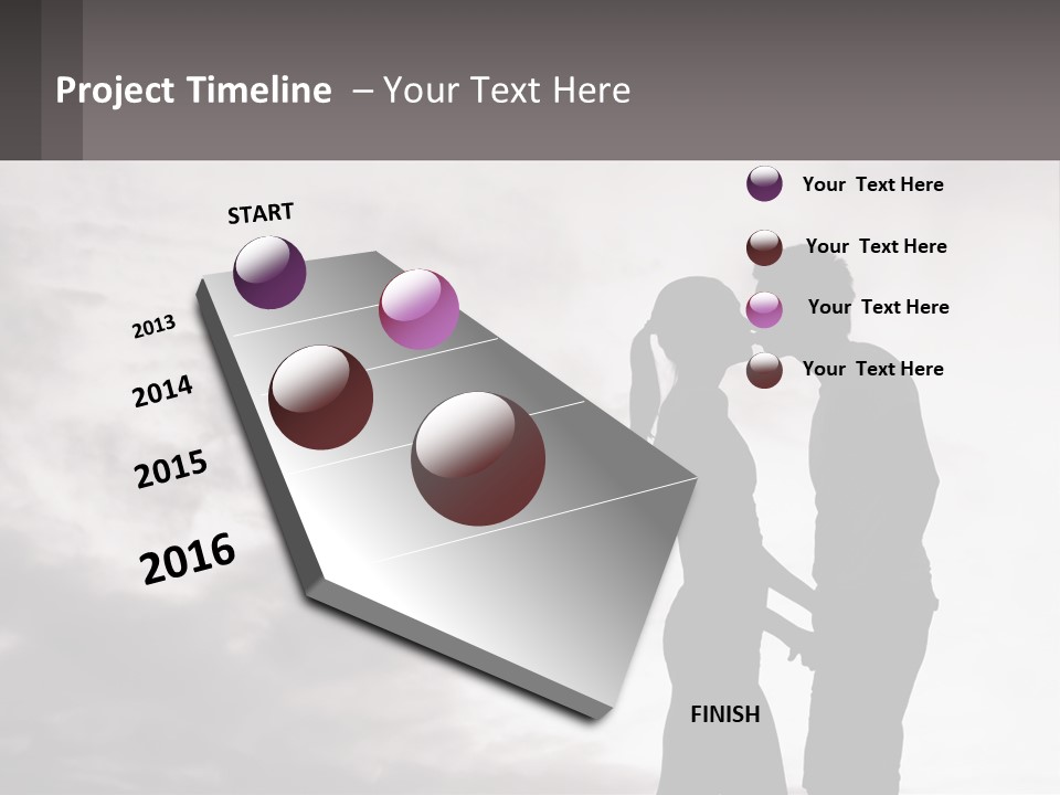 Life Portrait Sand PowerPoint Template