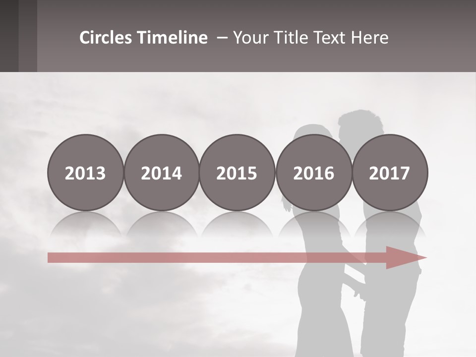 Life Portrait Sand PowerPoint Template