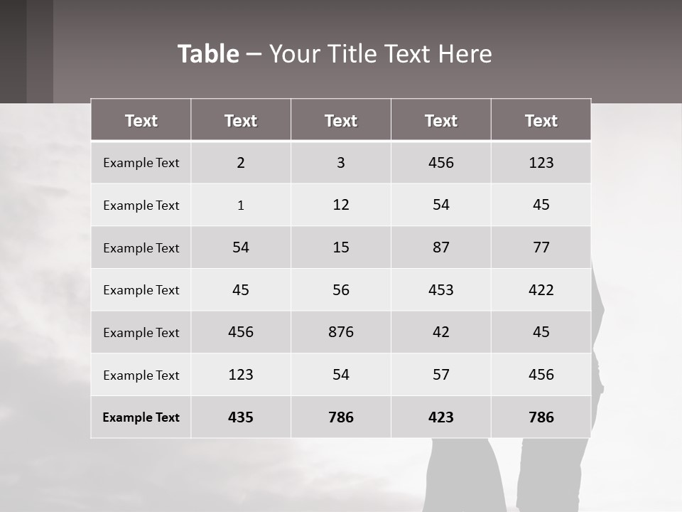 Life Portrait Sand PowerPoint Template