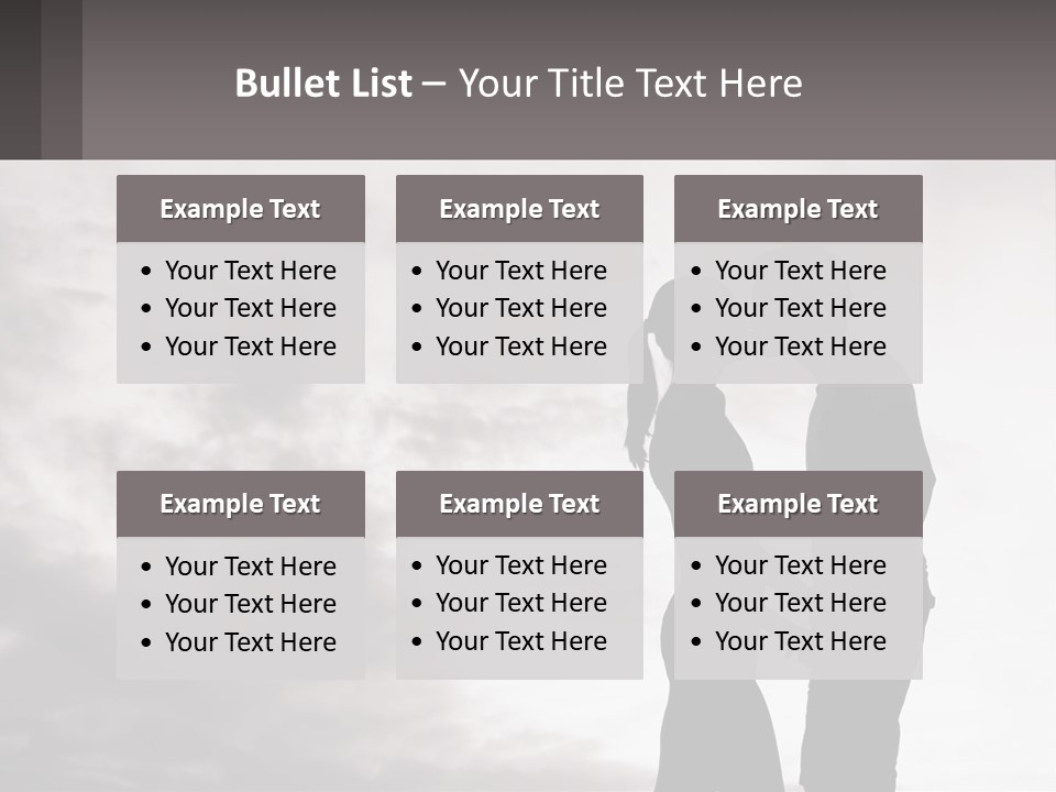 Life Portrait Sand PowerPoint Template