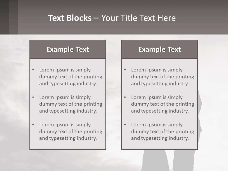 Life Portrait Sand PowerPoint Template