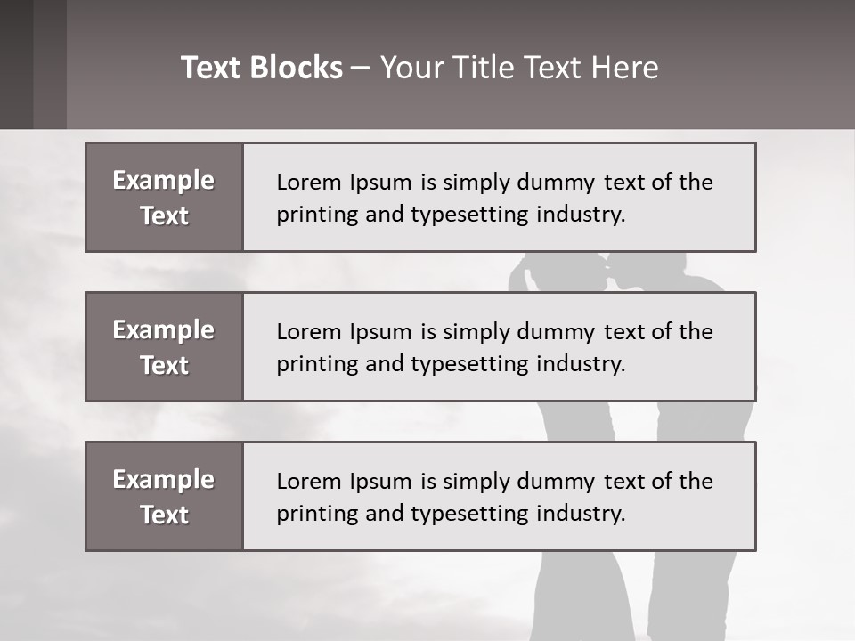 Life Portrait Sand PowerPoint Template