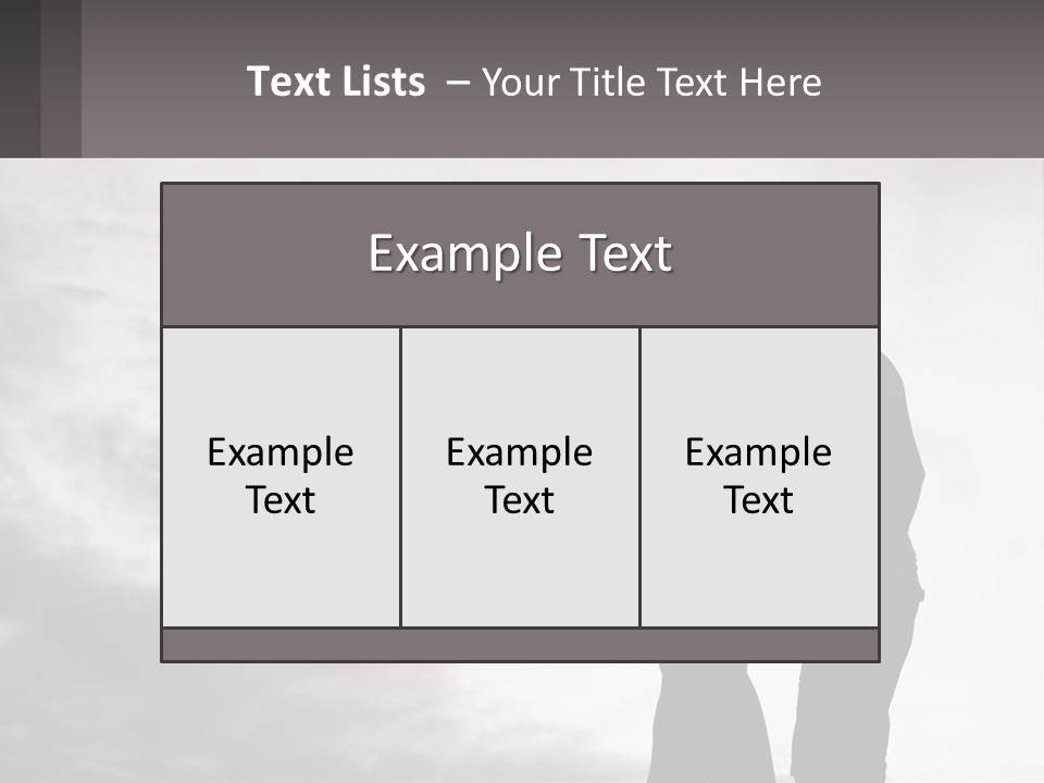 Life Portrait Sand PowerPoint Template