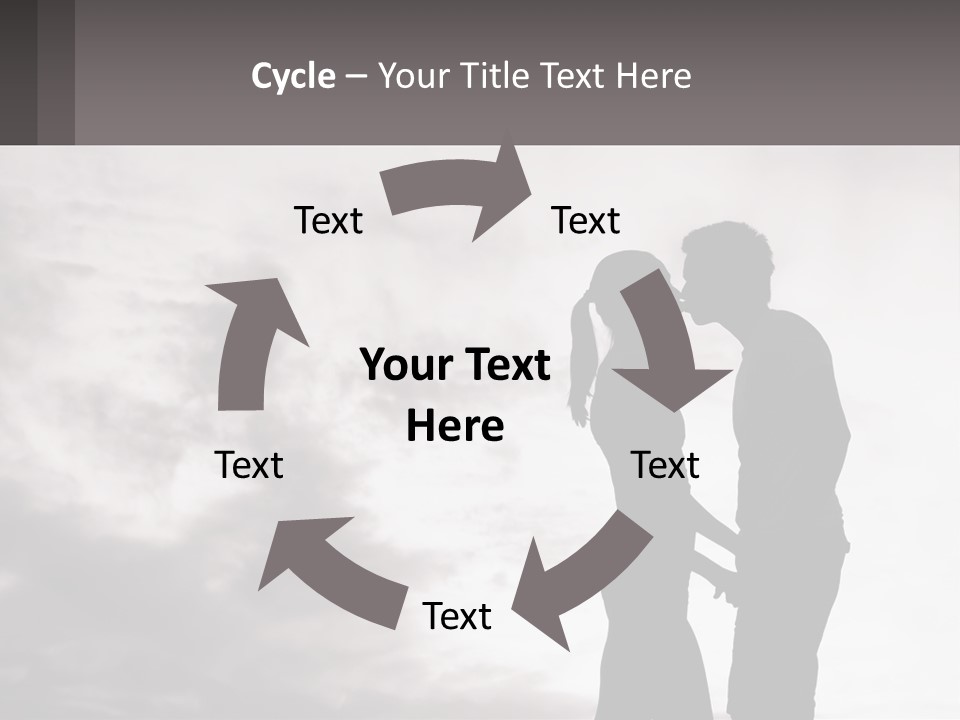 Life Portrait Sand PowerPoint Template