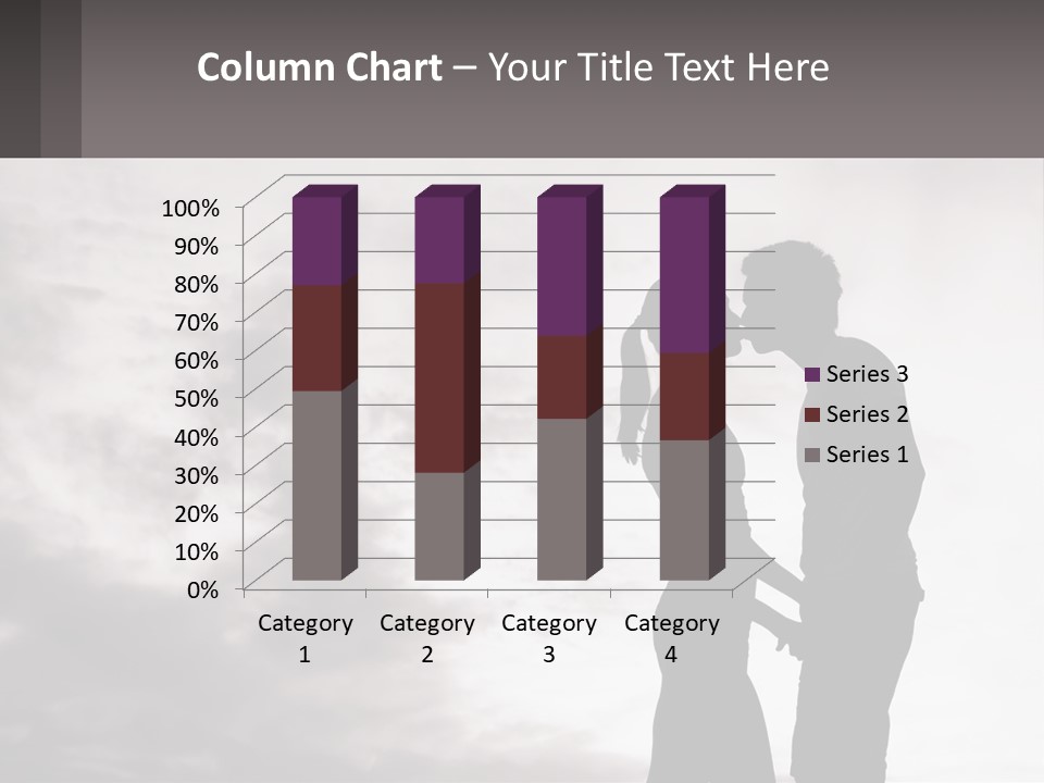 Life Portrait Sand PowerPoint Template
