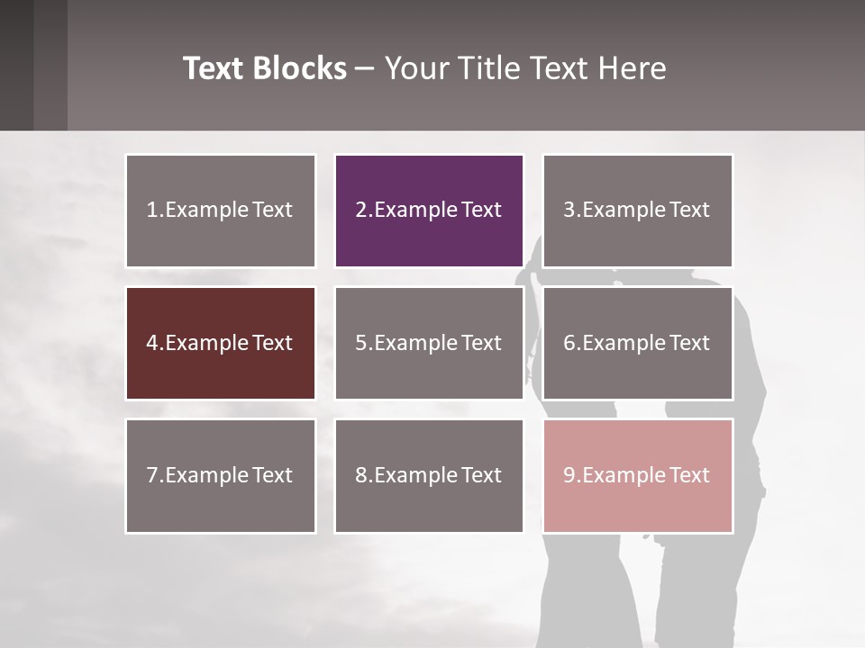 Life Portrait Sand PowerPoint Template