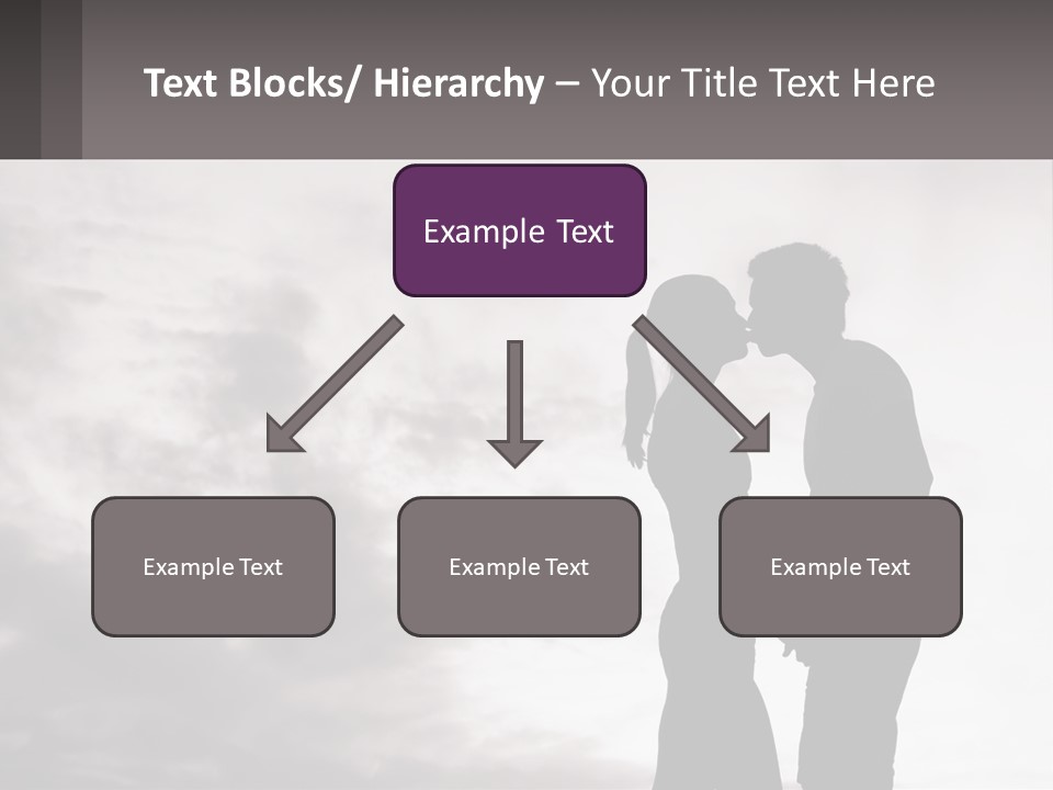 Life Portrait Sand PowerPoint Template
