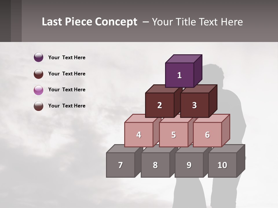 Life Portrait Sand PowerPoint Template