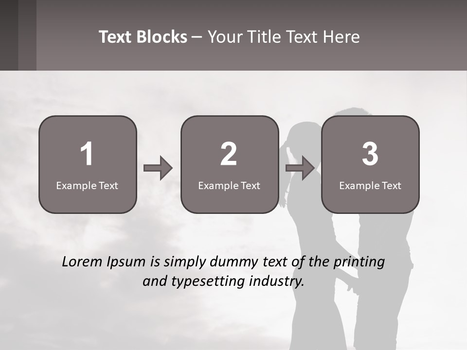 Life Portrait Sand PowerPoint Template