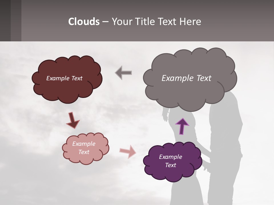 Life Portrait Sand PowerPoint Template