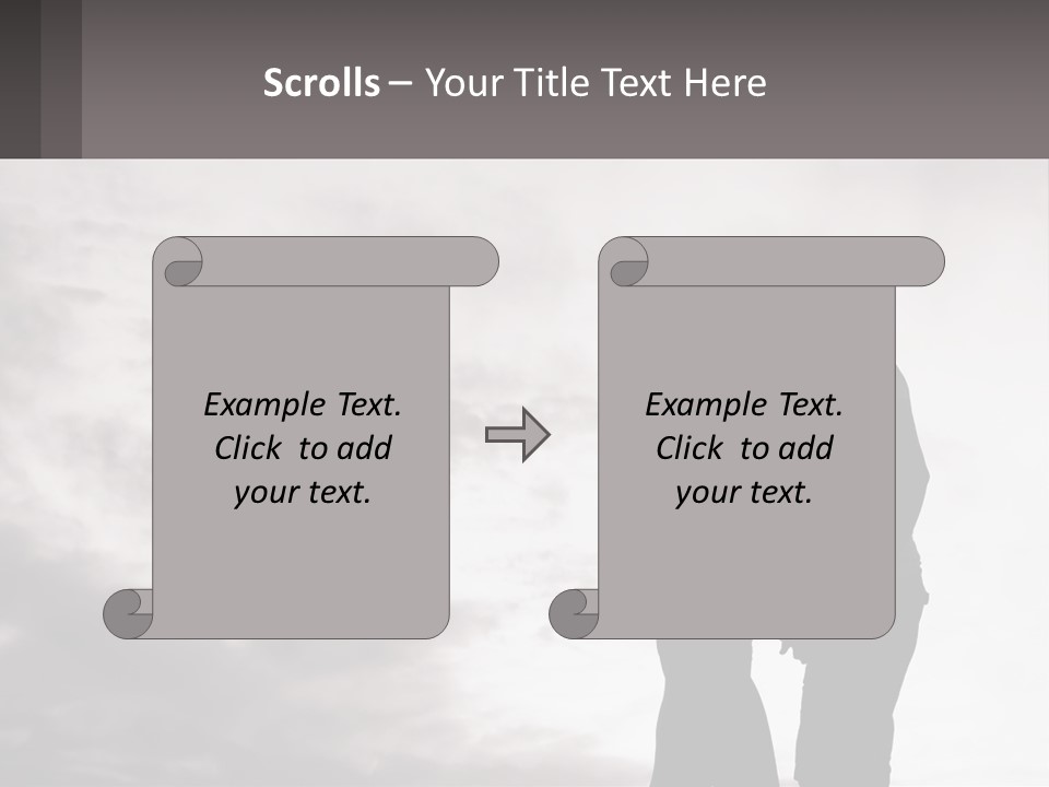 Life Portrait Sand PowerPoint Template