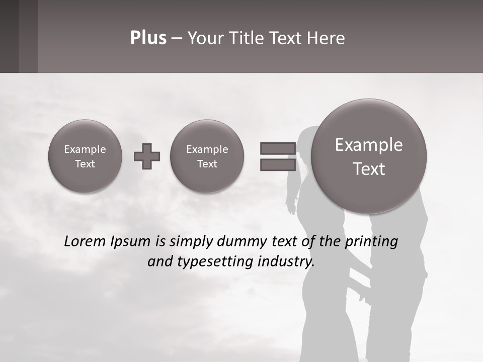 Life Portrait Sand PowerPoint Template