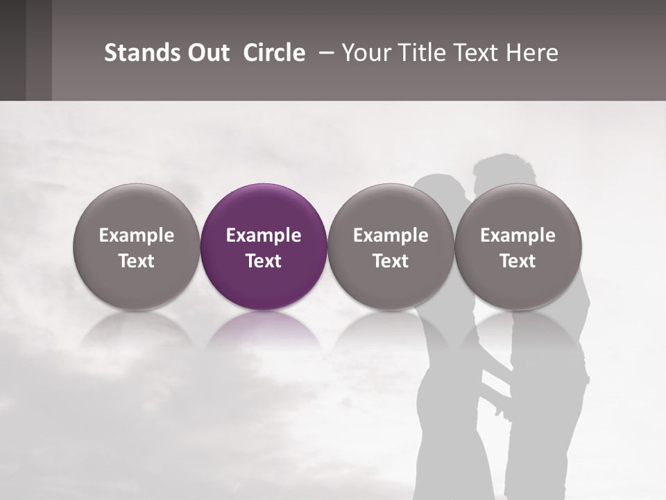 Life Portrait Sand PowerPoint Template