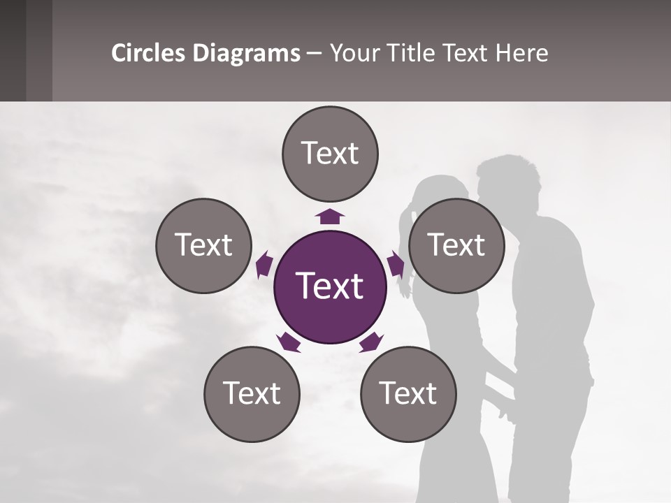 Life Portrait Sand PowerPoint Template