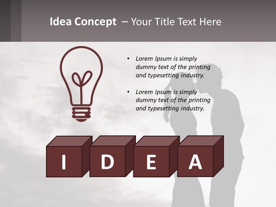 Life Portrait Sand PowerPoint Template